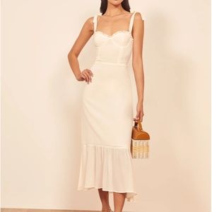 Reformation Nikita Dress in Ivory *NEW WITH TAGS*